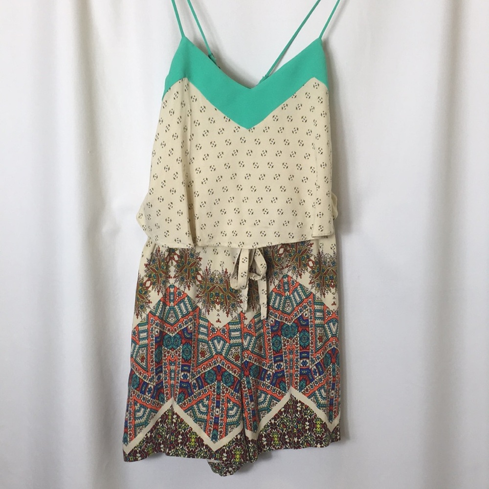 Anthropologie, Elevenses, Romper with pockets. EUC